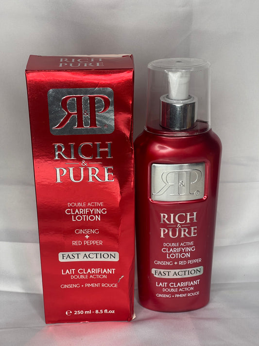Rich & Puer Double Active Clarifying Lotion Fast Action 250ml